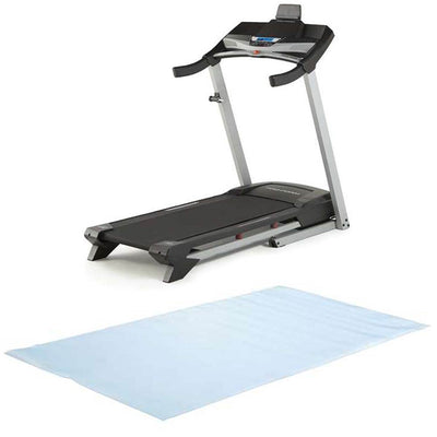 ProForm 305 CST Electric Folding Running Exercise Incline Treadmill + Floor Mat