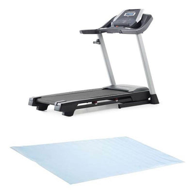 ProForm 505 CST Space Saving Folding Incline Treadmill with ProShox + Floor Mat