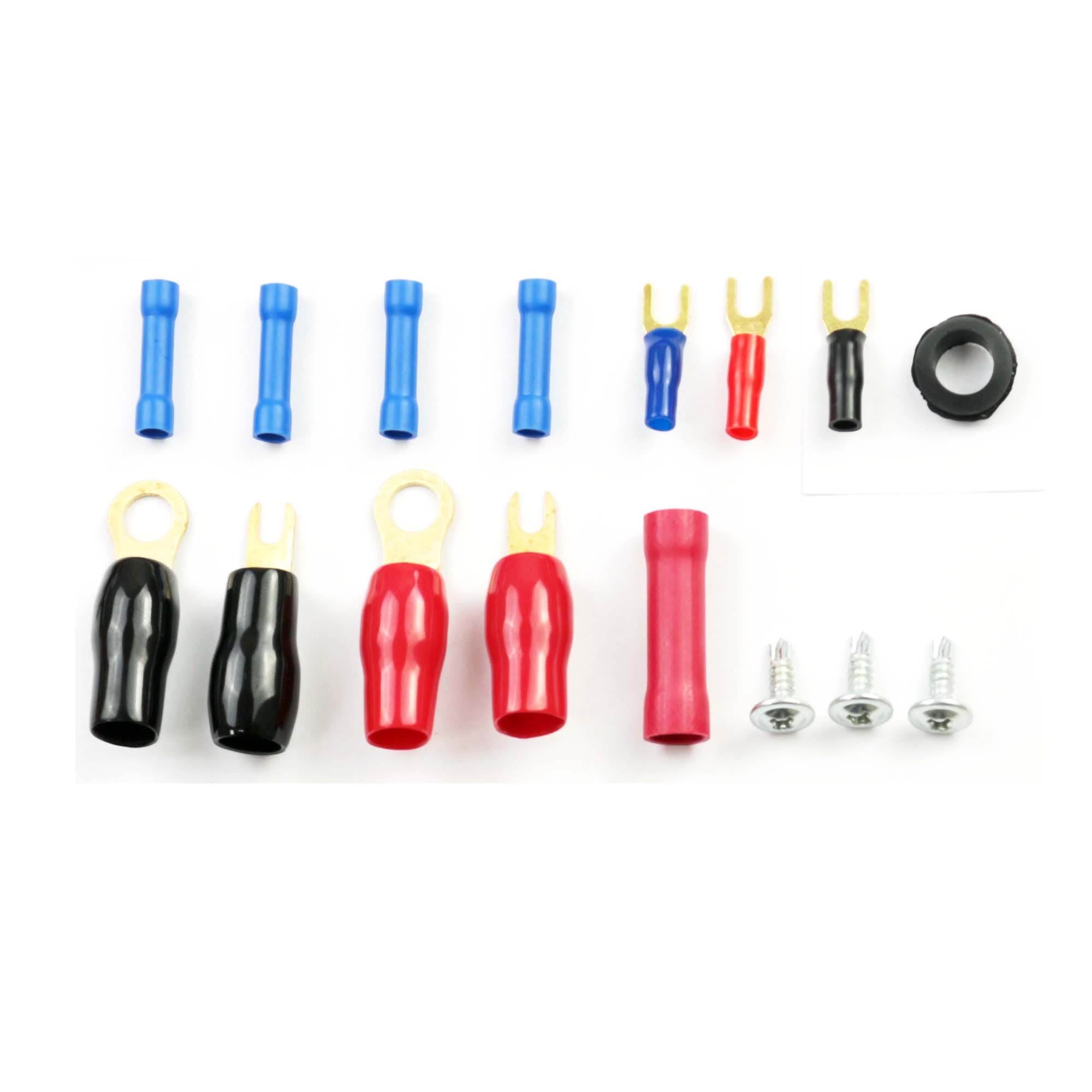 Crunch Power Drive 3000W Mono Class D Car Audio Amplifier + 4 Gauge Wiring Kit
