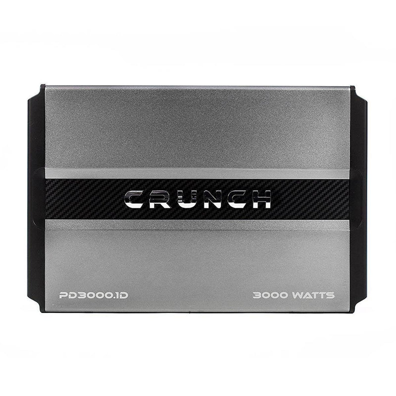 Crunch Power Drive 3000W Mono Class D Car Audio Amplifier + 4 Gauge Wiring Kit