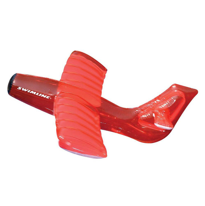 Swimline Kids Inflatable Airplane Glider Swimming Pool Toy Float, Red | 90235