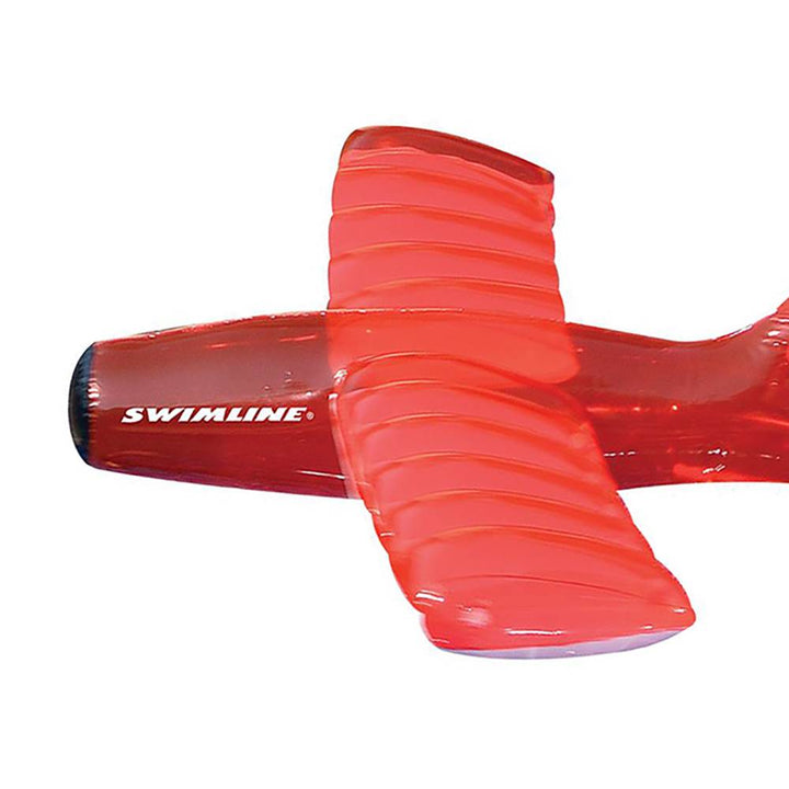 Swimline Kids Inflatable Airplane Glider Swimming Pool Toy Float, Red | 90235