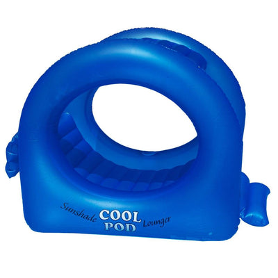 Swimline Sunshade Cool Pod Inflatable Swimming Pool Float Lounger, Blue (Used)