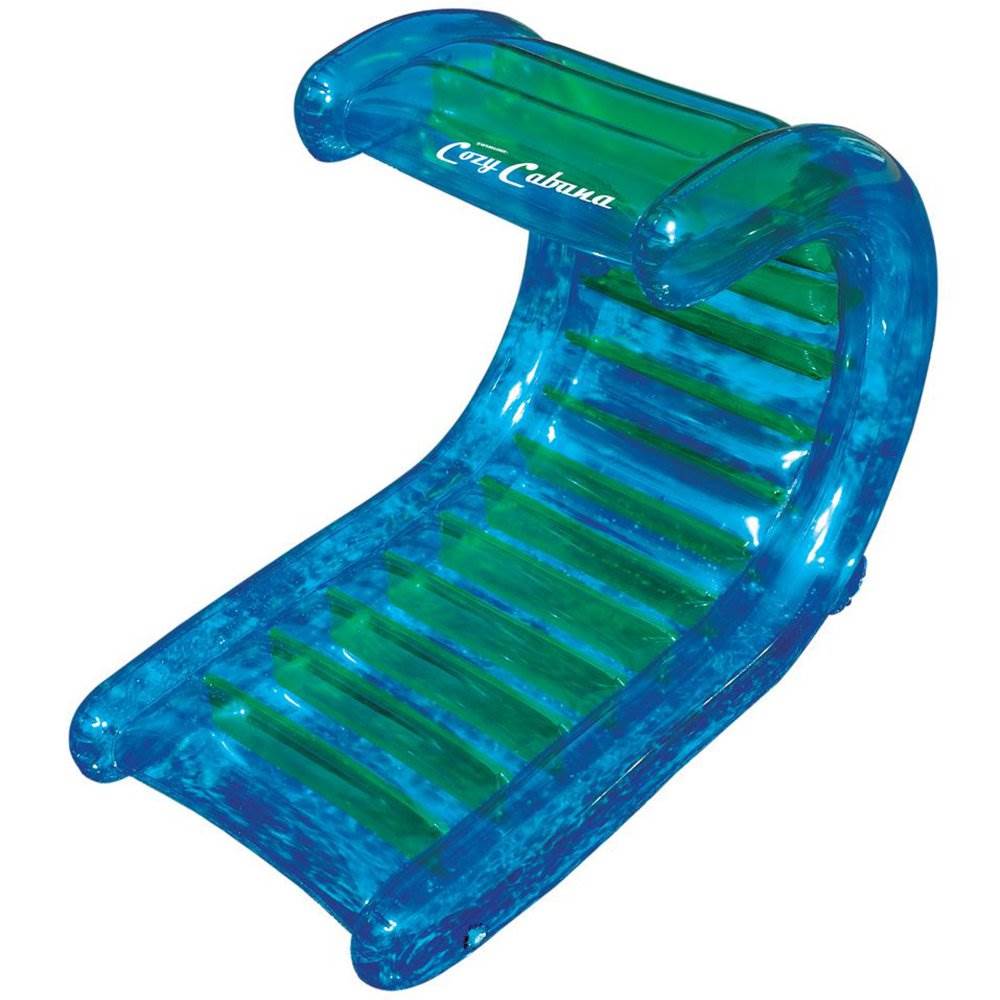 Swimline 56" Inflatable Cozy Cabana 1-Person Swimming Pool Float Lounger | 90496 - VMInnovations