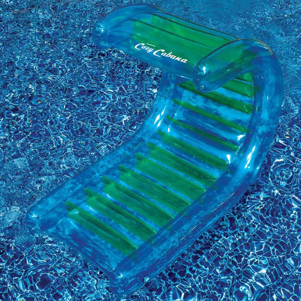 Swimline 56" Inflatable Cozy Cabana 1-Person Swimming Pool Float Lounger | 90496 - VMInnovations
