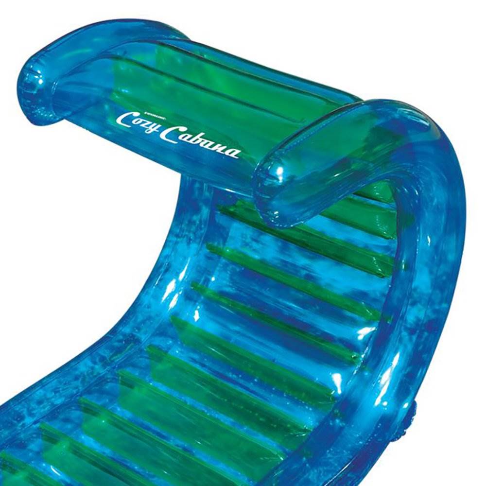 Swimline 56" Inflatable Cozy Cabana 1-Person Swimming Pool Float Lounger | 90496 - VMInnovations