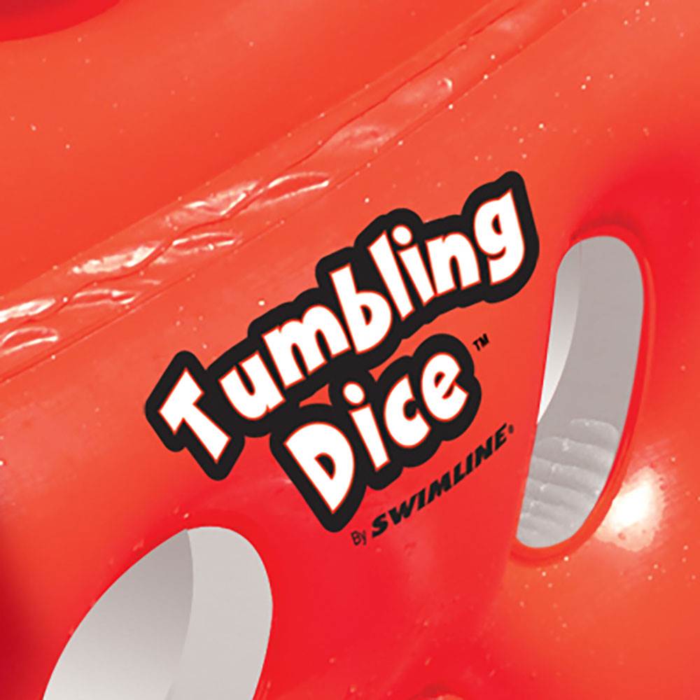 Swimline Tumbling Dice Inflatable Cube Ride On Swimming Pool Float, Red | 90733 - VMInnovations