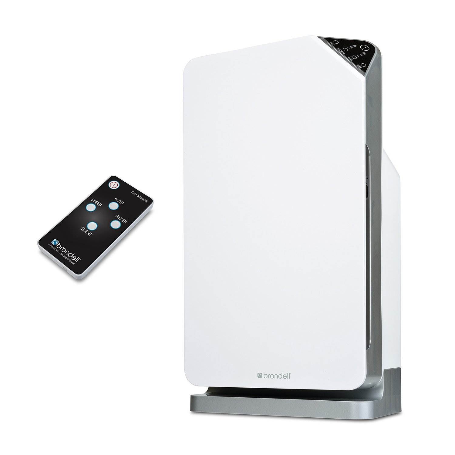 Brondell O2+ Balance True 3 Stage Carbon Filtration Hepa Air Purifier, White