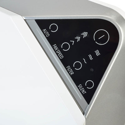 Brondell O2+ Balance True 3 Stage Carbon Filtration Hepa Air Purifier, White