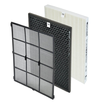 Brondell O2+ Balance 3 Stage Carbon Filtration True Hepa Air Purifier, Black