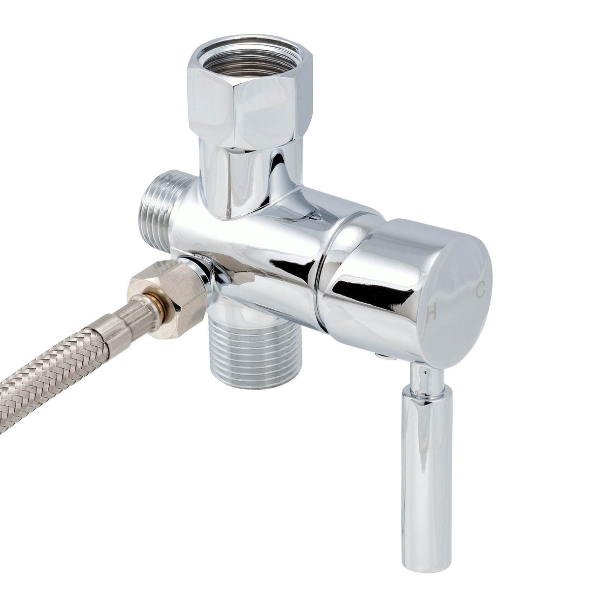 Brondell Hand Held Bidet Sprayer & Shattaf Hot/Cold Mixing Valve Kit (Open Box)