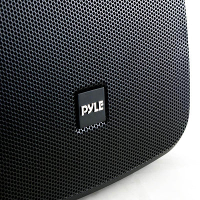 Pyle 5.25 Inch 600 Watt Indoor Outdoor Waterproof Bluetooth Black Speaker Pair