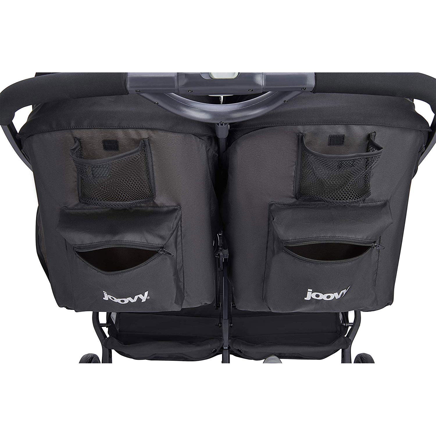 Joovy X2 Double Folding Adjustable Recline Portable Stroller, Gray (Open Box)