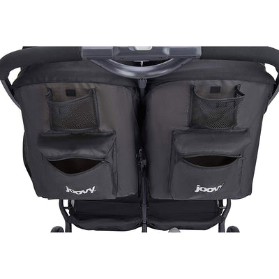 Joovy X2 Double Folding Adjustable Recline Portable Stroller, Gray (Open Box)
