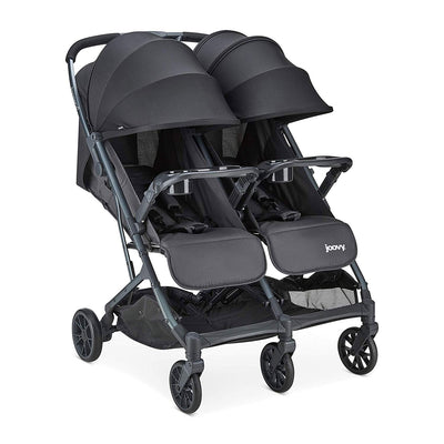 Joovy X2 Double Folding Adjustable Recline Portable Stroller, Gray (Open Box)