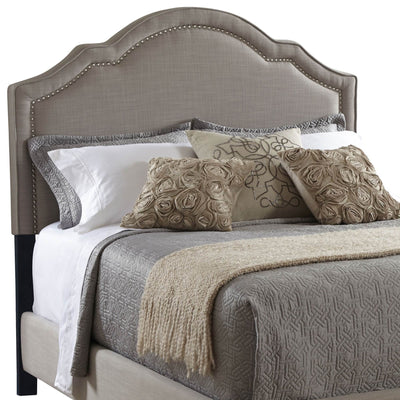 Pulaski Accentrics Home Shaped Nailhead Upholstered Headboard, Queen | Open Box