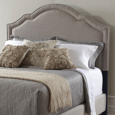 Pulaski Accentrics Home Shaped Nailhead Upholstered Headboard, Queen | Open Box