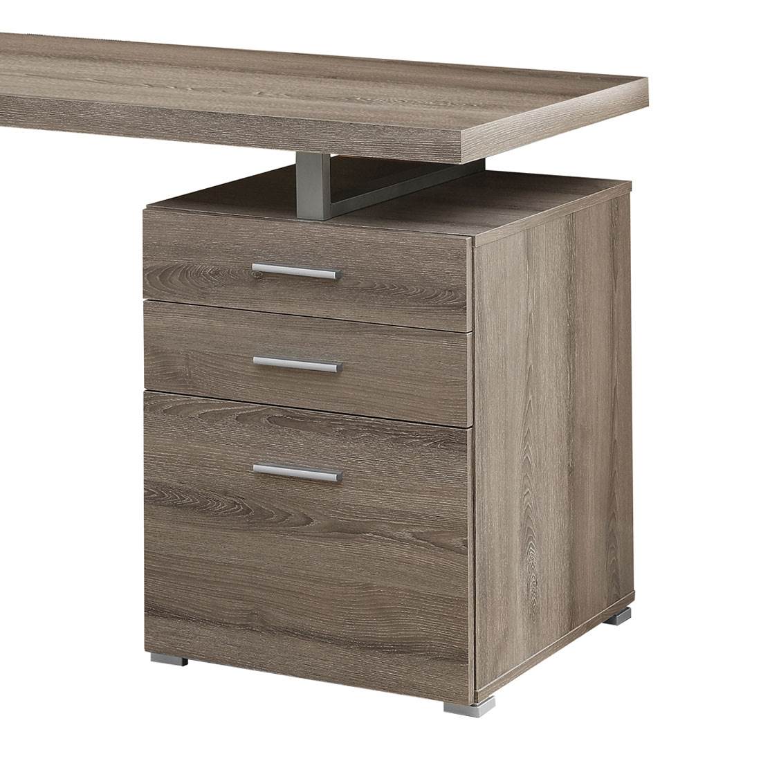 Monarch Specialties Left/Right Facing 47" Modern Home Office Computer Desk,Taupe