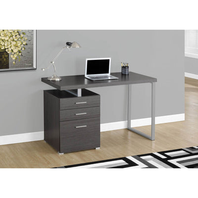 Monarch Specialties Left/Right Facing 47" Modern Home Office Computer Desk, Gray