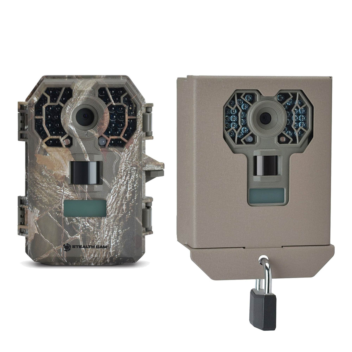 Stealth Cam 10 MP HD No Glow Hunting Scouting Game Trail Camera + Security Box