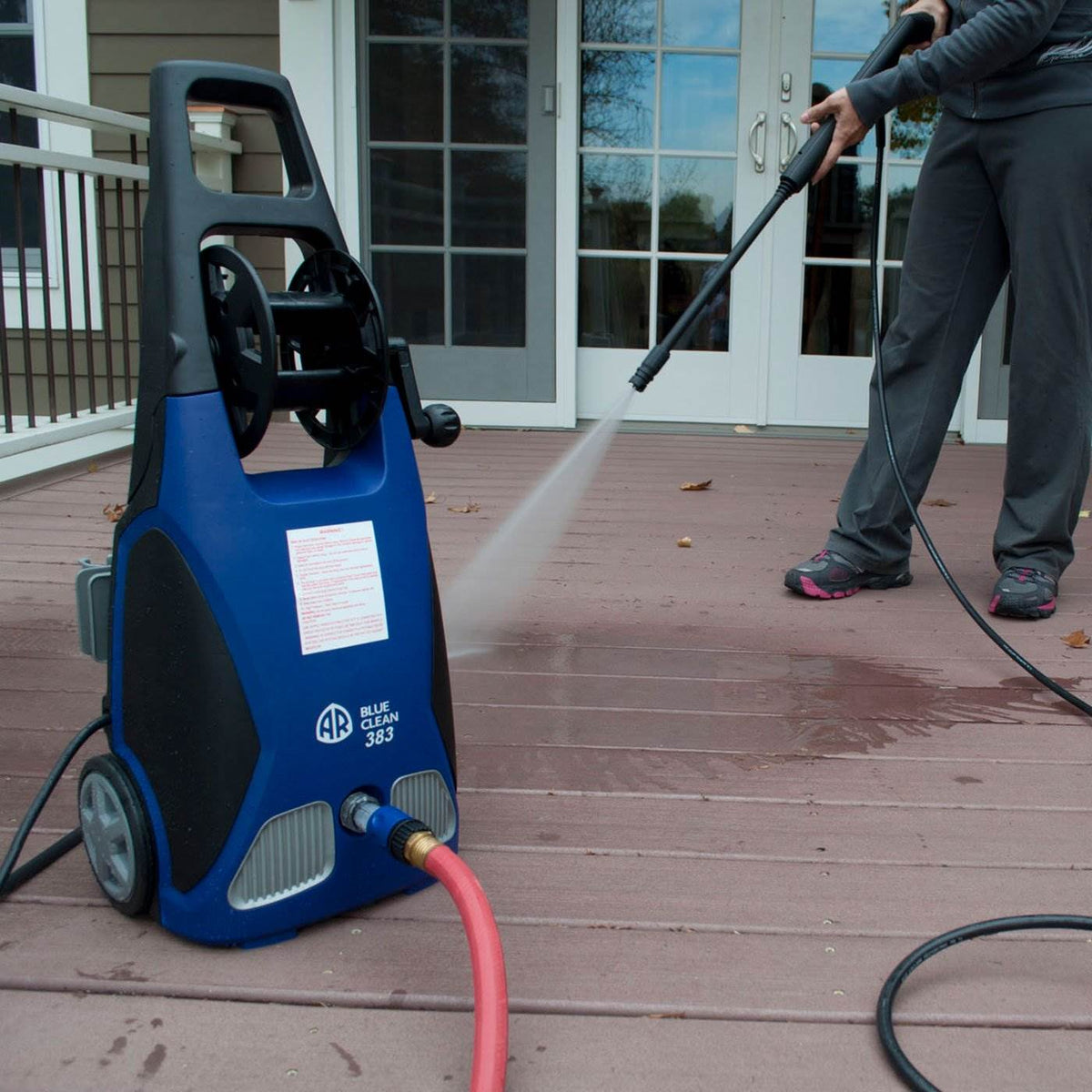 AR Blue Clean 1900 PSI 1.5 GPM Electric Pressure Washer w/ Spray Kit (Open Box)