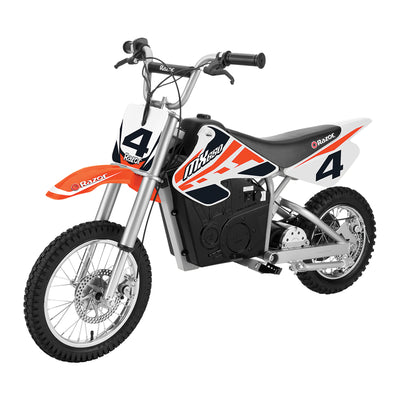 Razor MX650 Dirt Rocket High-Torque Electric Motocross Dirt Bike, 17 MPH, Orange