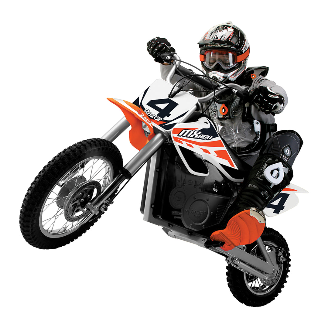 Razor MX650 Dirt Rocket High-Torque Electric Motocross Dirt Bike, Orange(2 Pack)