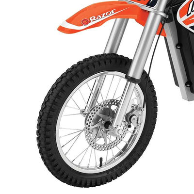 Razor MX650 Electric Dirt Rocket Kids Motorcross Motorcycle, Orange (Open Box)