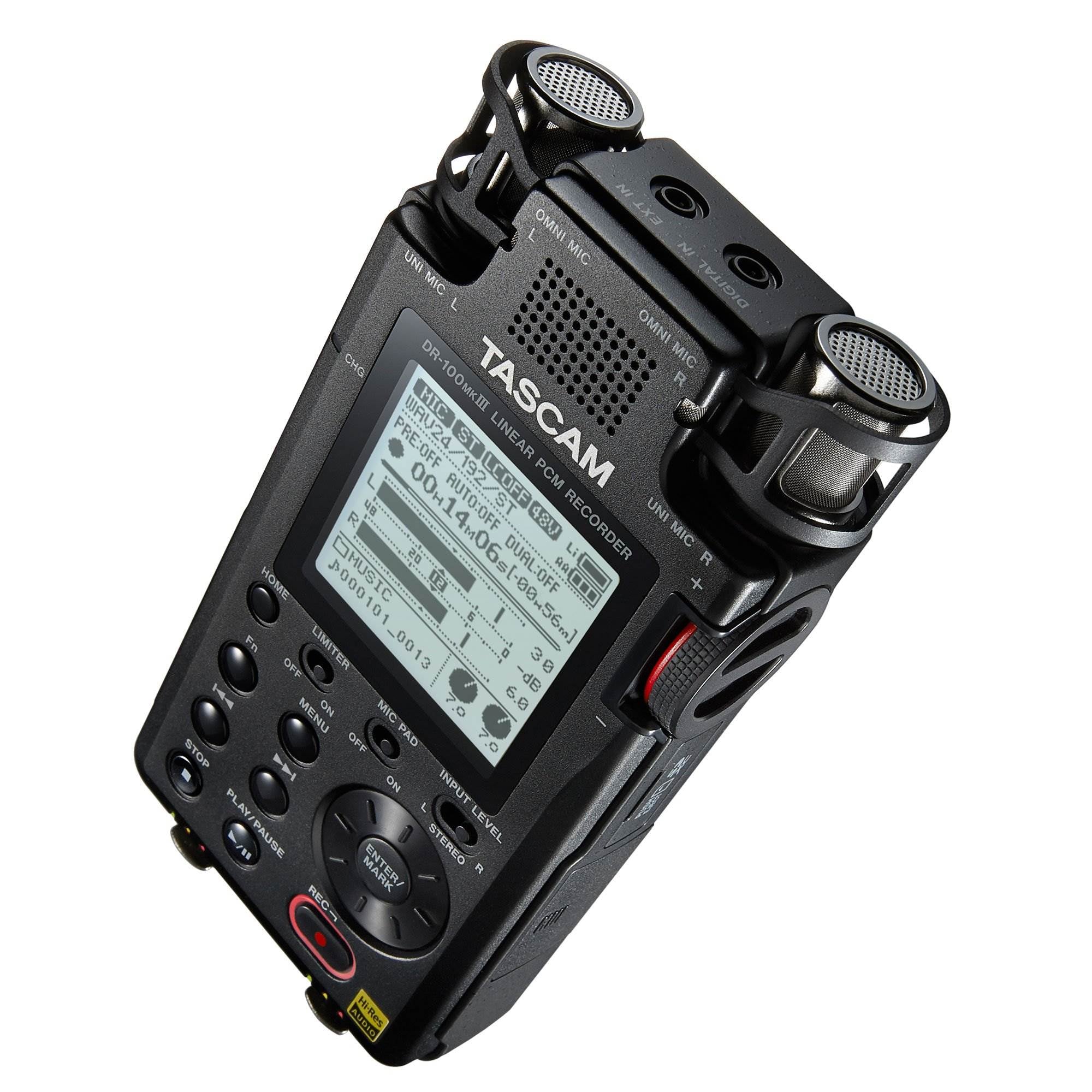 Tascam Handheld Portable Linear PCM Digital Audio Recorder (Open Box)