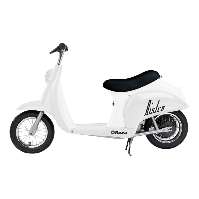 Razor Pocket Mod Mini Euro 24 Volt 250 Watt Electric Scooter, White (Open Box)