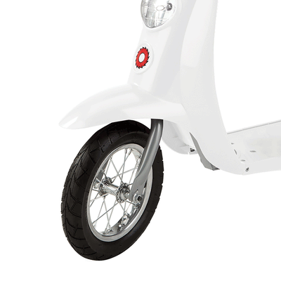 Razor Rechargeable Ride-on Scooter + Bicycle Helmet + Elbow & Knee Pad Set
