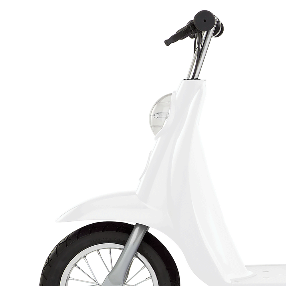 Razor Rechargeable Ride-on Scooter + Bicycle Helmet + Elbow & Knee Pad Set