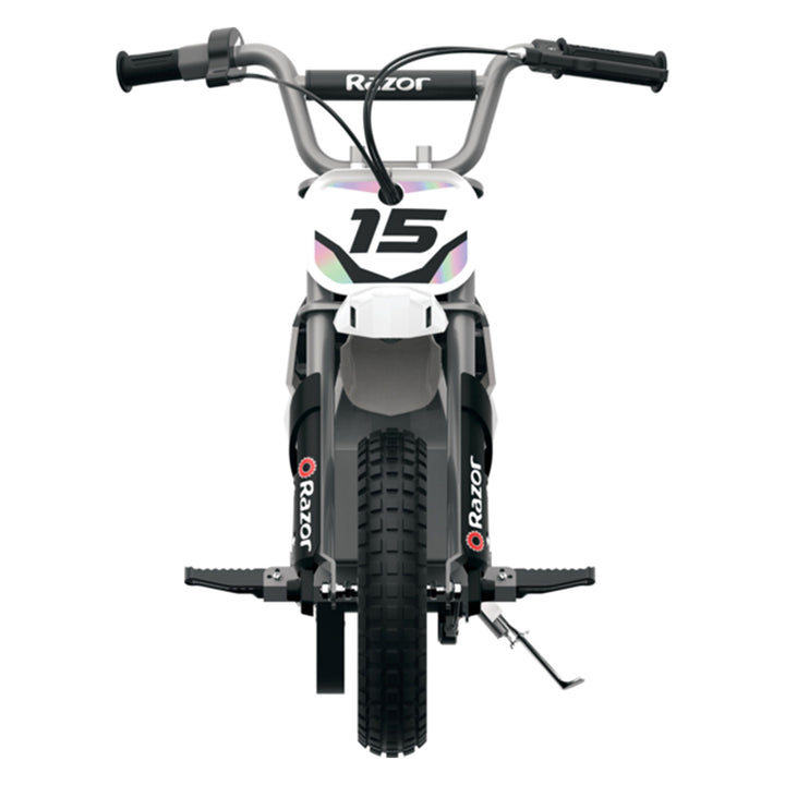 Razor MX400 Dirt Rocket 24V Electric Motocross Dirt Bike, White/Black (Used) - VMInnovations