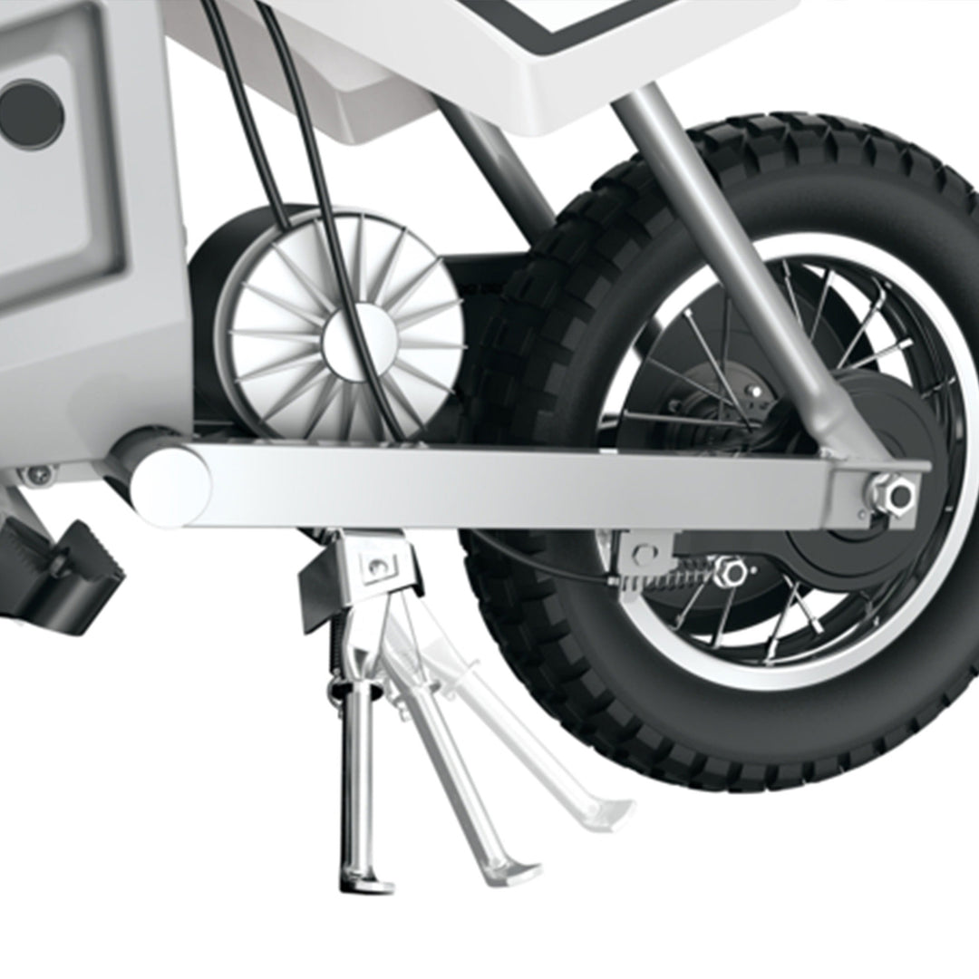 Razor MX400 Dirt Rocket 24V Electric Motocross Dirt Bike, White (Open Box) - VMInnovations