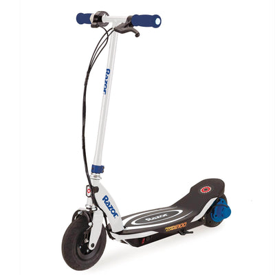 Razor Power E100 Electric Scooter, Purple (2 Pack) + Power Core Scooter, Blue