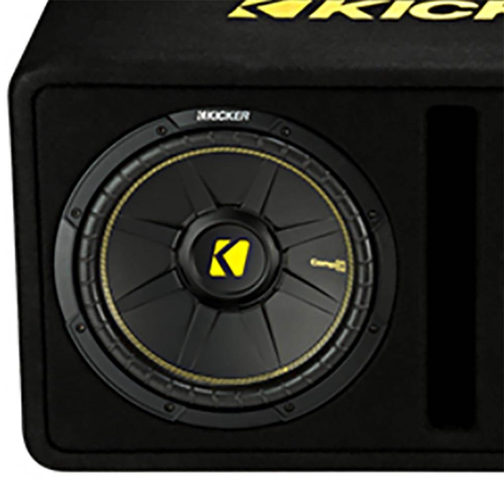 Kicker Dual 10" 1200W Vented Sub Enclosure + Planet Audio 1500W Mono Block Amp