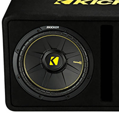 Kicker Dual 10" 1200W Vented Sub Enclosure + Planet Audio 1500W Mono Block Amp