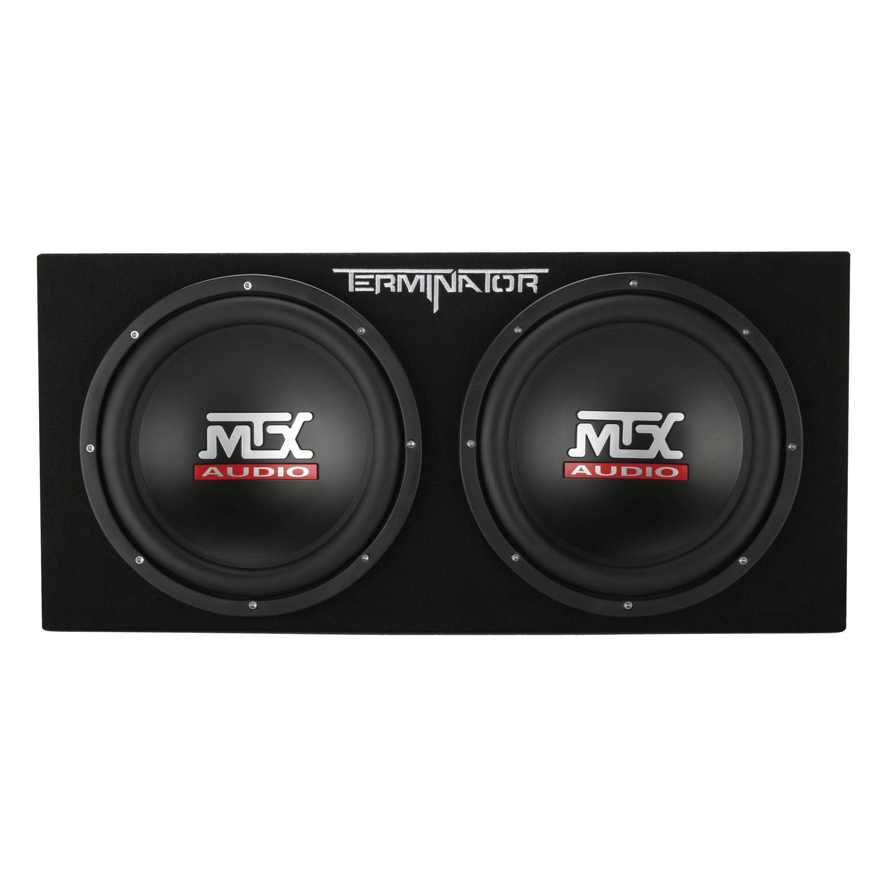 MTX TNE212DV 12" 2000W Dual Loaded Car Subwoofers, Box, Boss 2000W Amp & Kit - VMInnovations