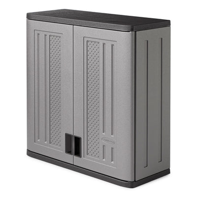 Suncast 4 Cubic Feet Resin Single Shelf Garage Wall Storage Cabinet (Open Box)