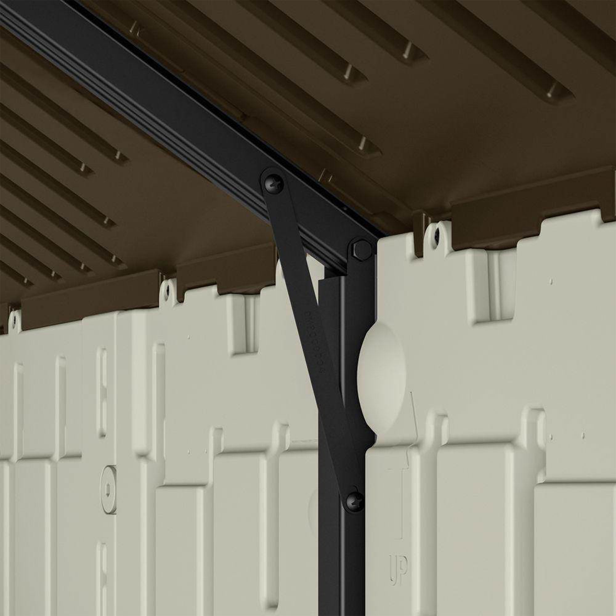Suncast Tremont 8' x 4' Resin Outdoor Patio and Garden Backyard Storage Shed - VMInnovations