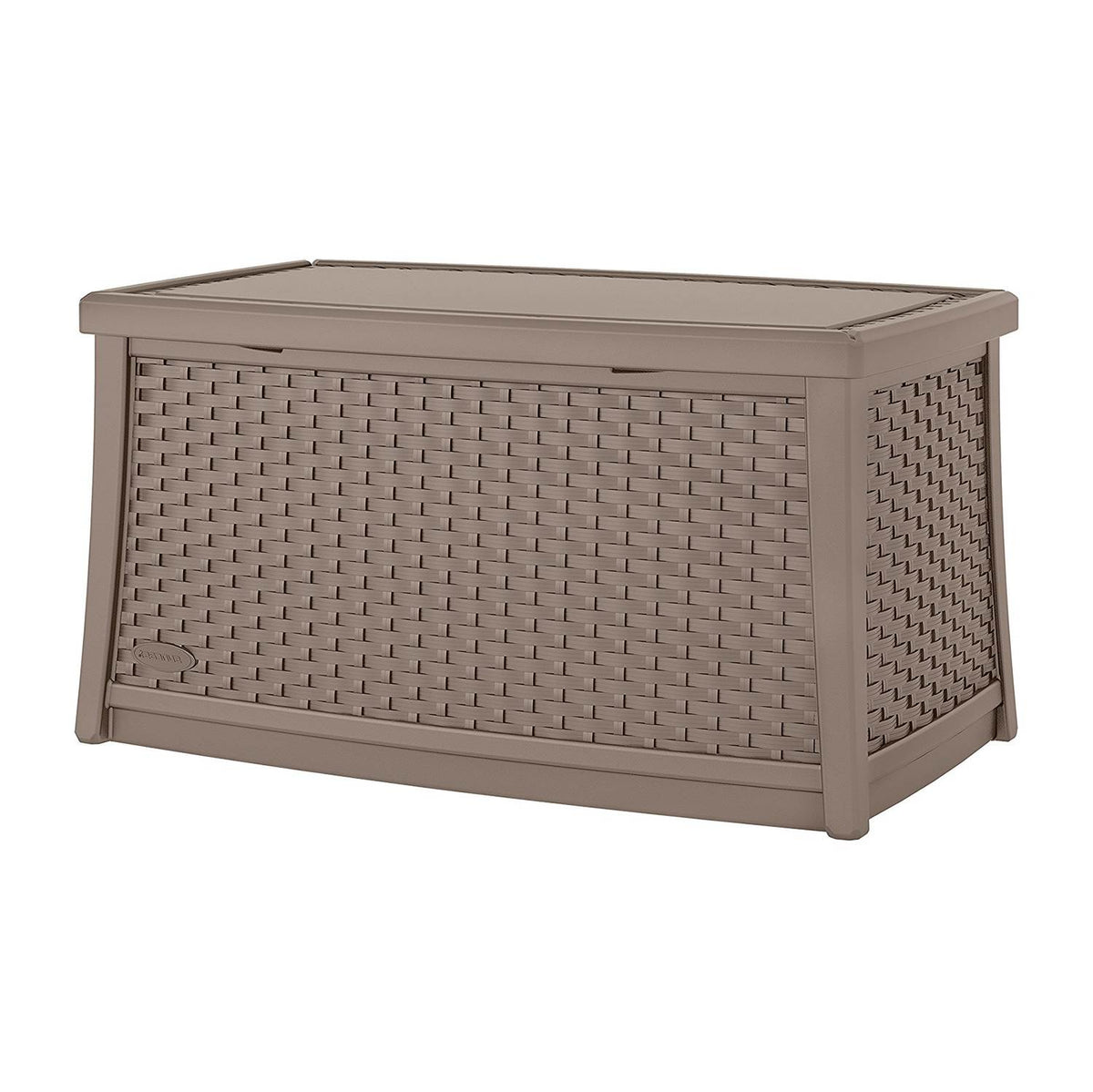 Suncast Elements 30 Gallon Outdoor Patio Resin Wicker Coffee Table (Open Box)