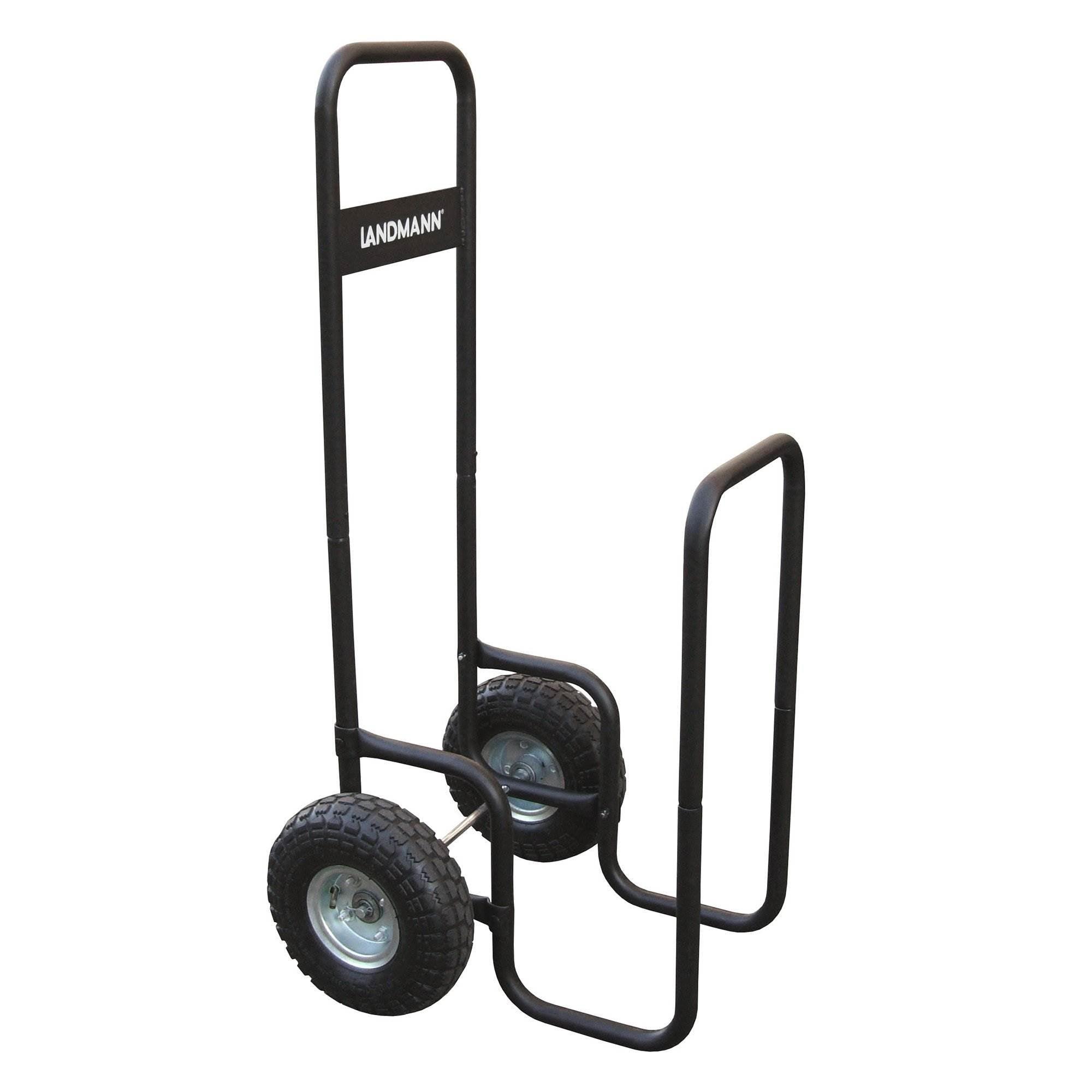 Landmann Wheeled Firewood Log Transport Caddy w/ Weatherproof Cover (Open Box)