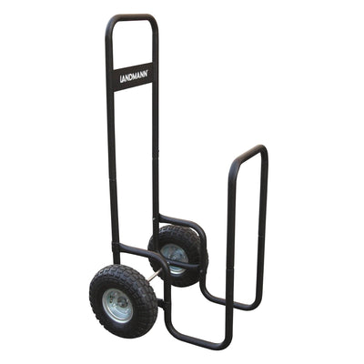 Landmann Wheeled Firewood Log Transport Carrier Rack Caddy w/ Cover (Used)