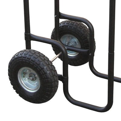 Landmann Wheeled Firewood Log Transport Carrier Rack Caddy w/ Cover (Used)