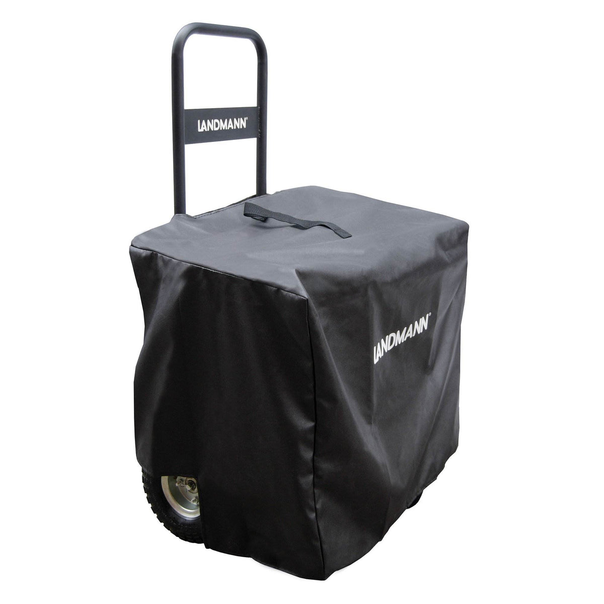 Landmann Wheeled Firewood Log Transport Caddy w/ Weatherproof Cover (Open Box)