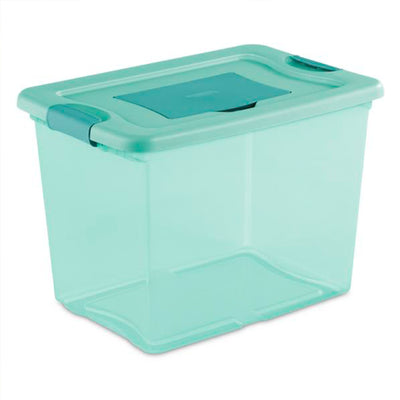 Sterilite 25 Quart Fresh Scent Stackable Plastic Storage Box Container (18 Pack)