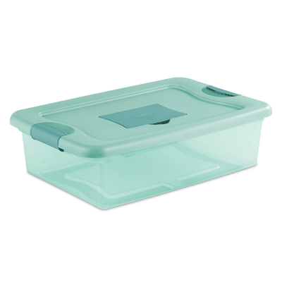 Sterilite 32 Quart Fresh Scent Stackable Plastic Storage Box Container (12 Pack)