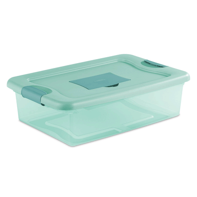 Sterilite 32 Quart Fresh Scent Stackable Plastic Storage Box Container (18 Pack)