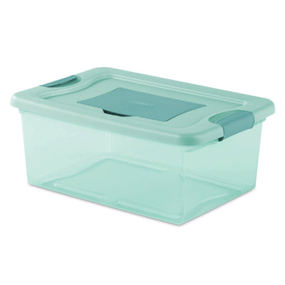 Sterilite 15 Quart Fresh Scent Stackable Shoe Storage Box Container (20 Pack)