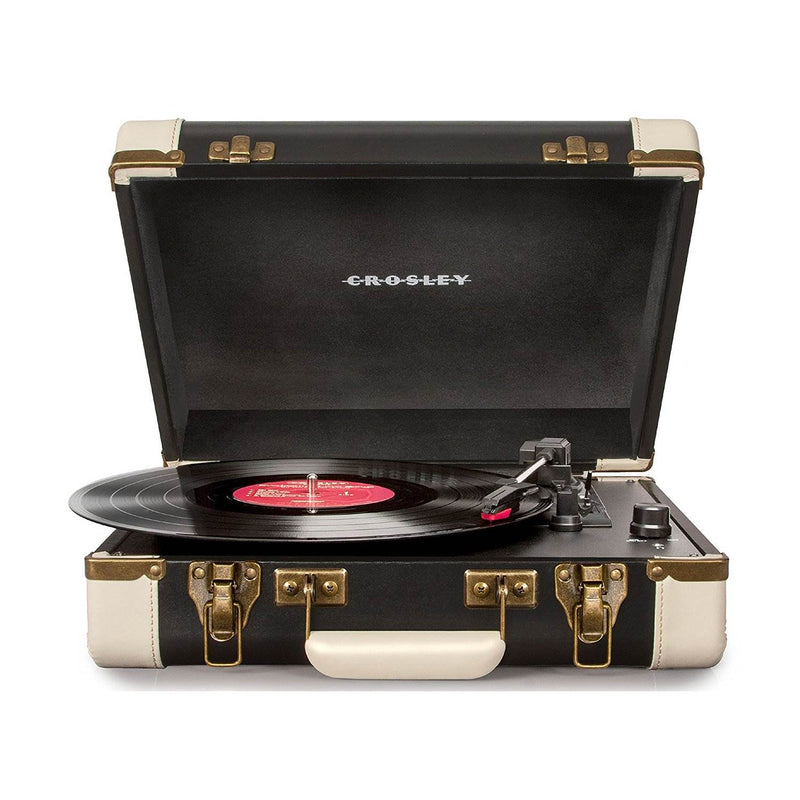 Crosley Executive USB Enabled 3-Speed Portable Record Player Turntable, Black